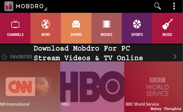 Download mobdro for pc