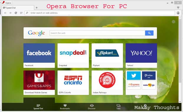 Opera Mini for Pc on Windows