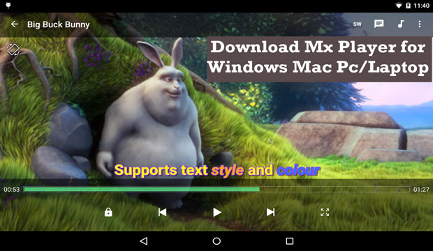 Mx Player for Pc windows mac